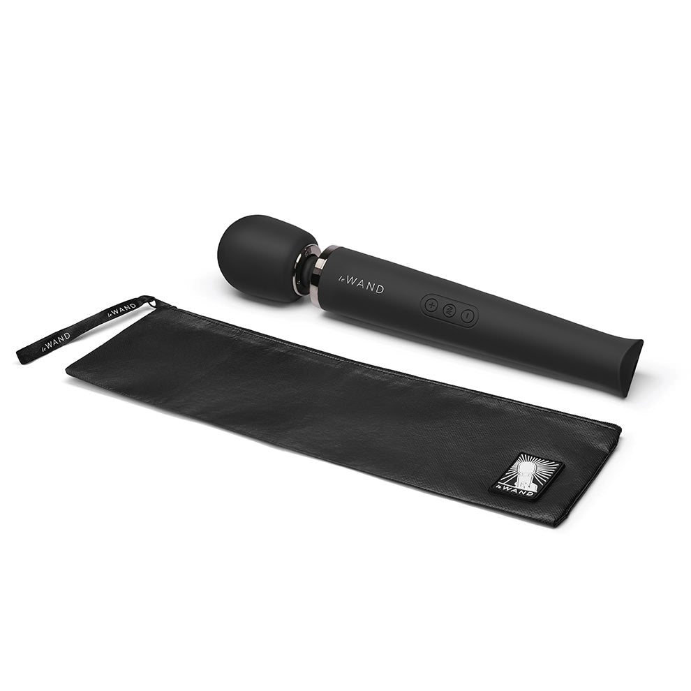 Le Wand Rechargeable Vibrating Massager • Cosmo Sexcellence Award • Black