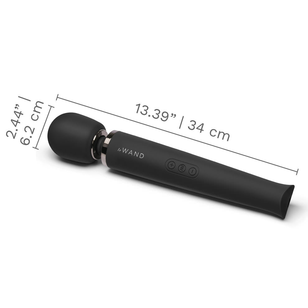 Le Wand Rechargeable Vibrating Massager • Cosmo Sexcellence Award • Black