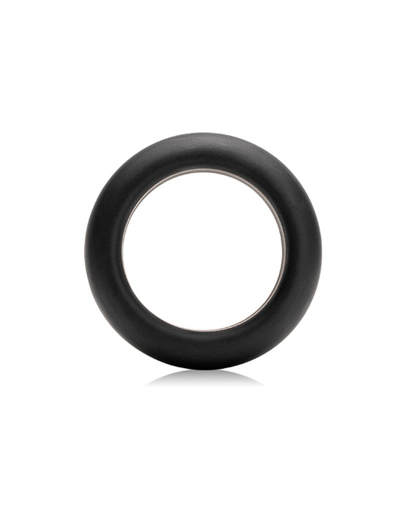 BLACK SILICONE COCK RING - Maximum Stretch