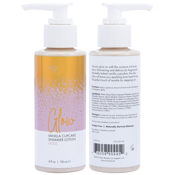 GLOW GOLD SHIMMERING LOTION - Gold 4oz | 118mL