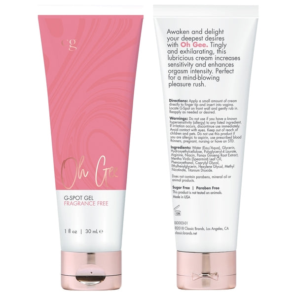 OH GEE G-SPOT GEL - Fragrance Free