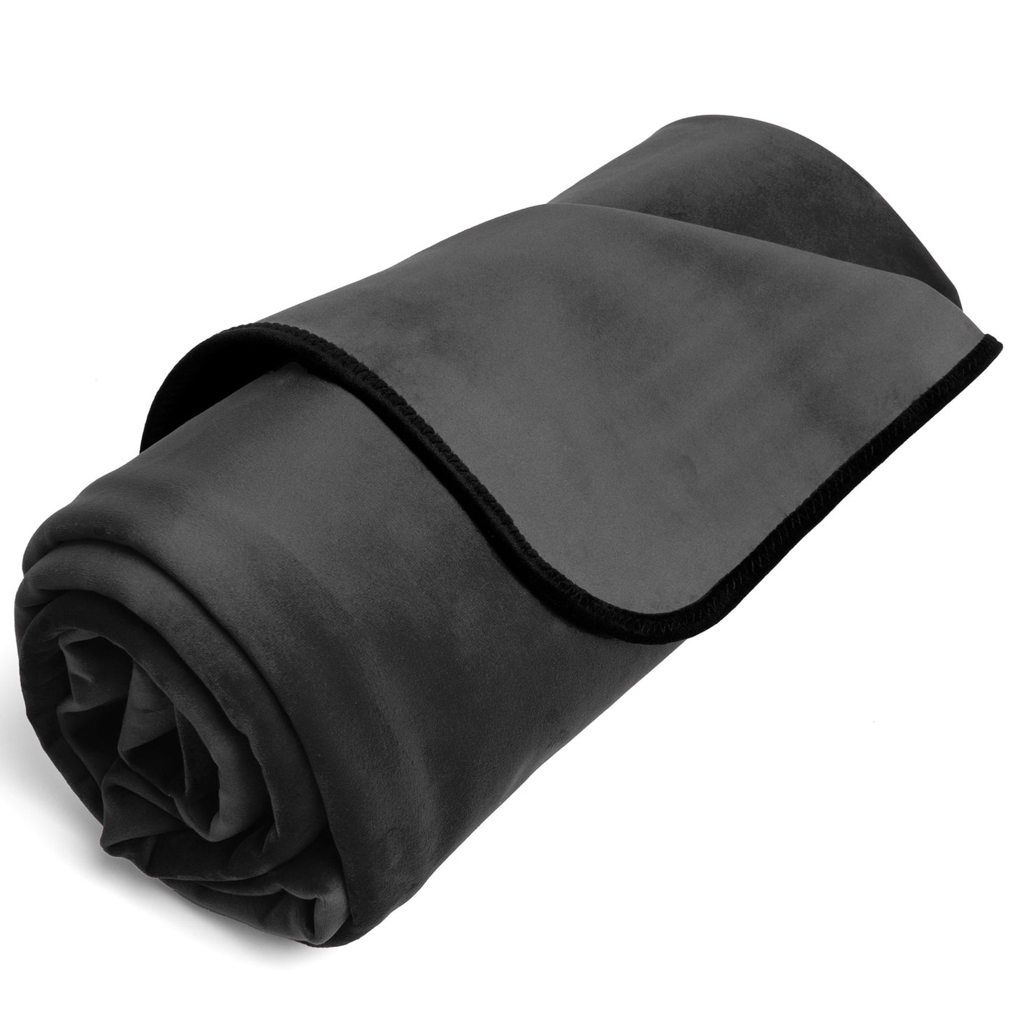 FASCINATOR THROW - Black Microvelvet - Mini