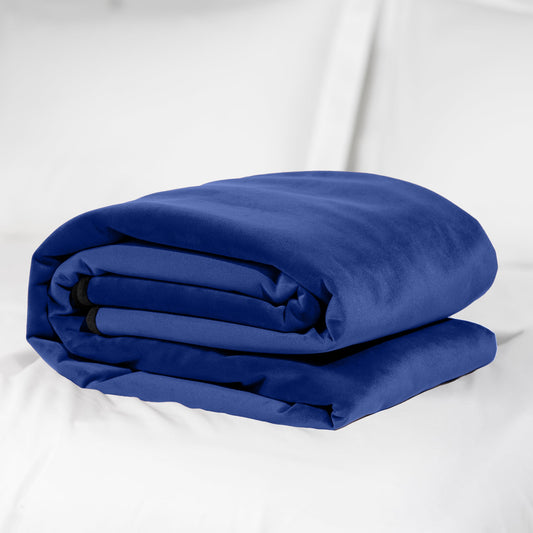 Fascinator Throw • Royal Blue Microvelvet • Regular Size