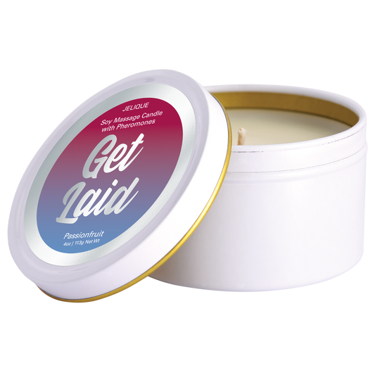 MOOD PHEROMONE MASSAGE CANDLE Get Laid - Passion Fruit