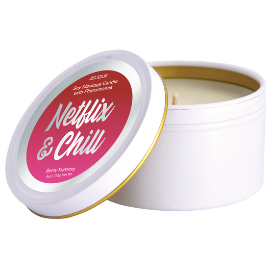 MOOD PHEROMONE MASSAGE CANDLE Netflix & Chill - Berry Yummy