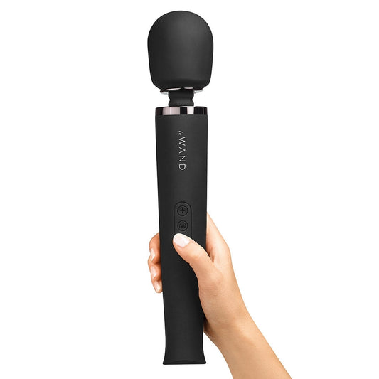 Le Wand Rechargeable Vibrating Massager • Cosmo Sexcellence Award • Black