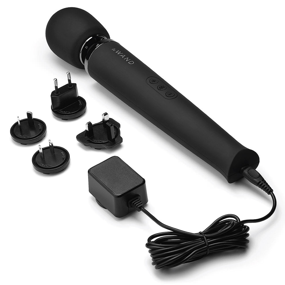 RECHARGEABLE VIBRATING MASSAGER - Black