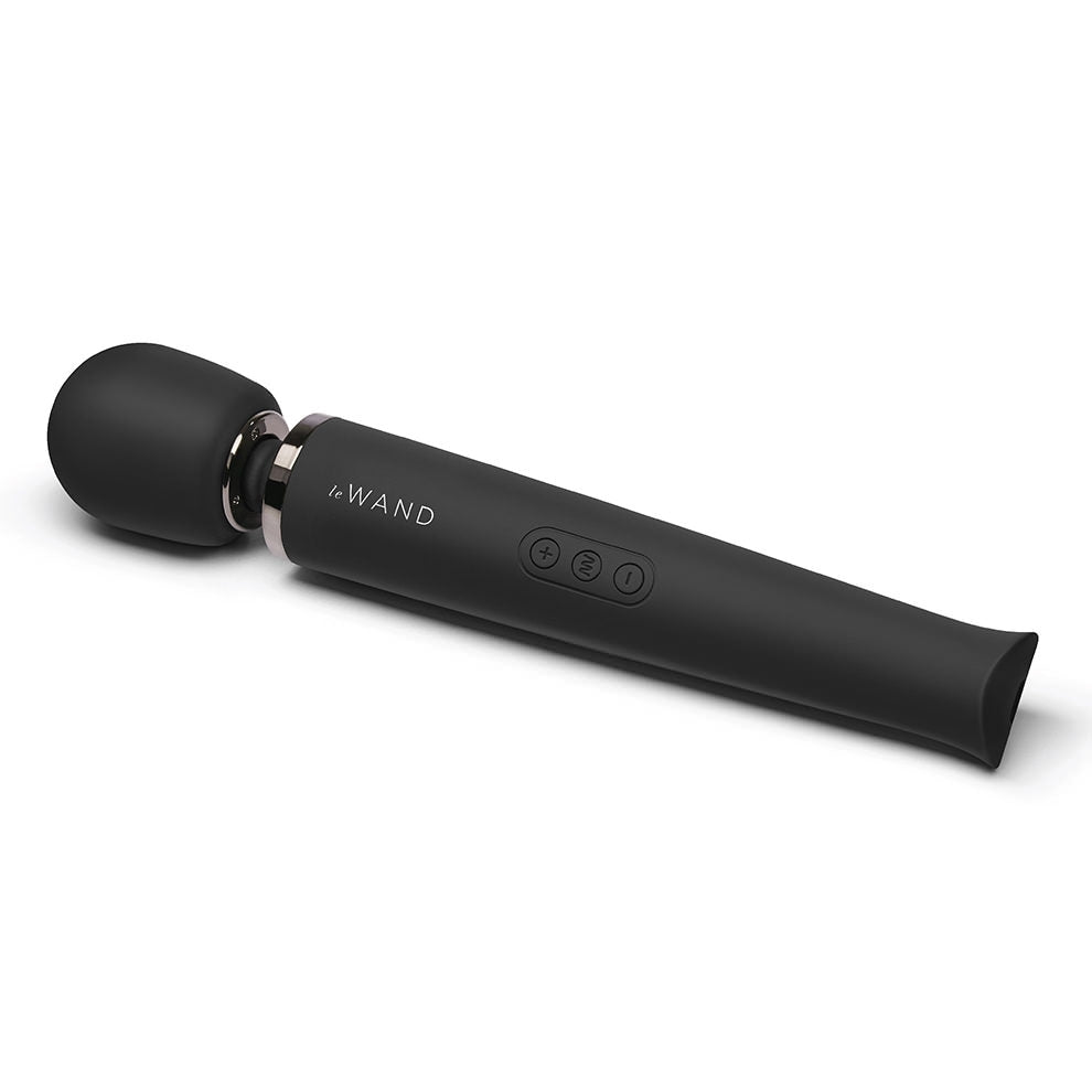 RECHARGEABLE VIBRATING MASSAGER - Black