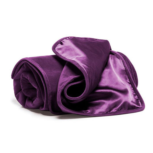 FASCINATOR THROW - Aubrergine Microvelvet - Regular Size